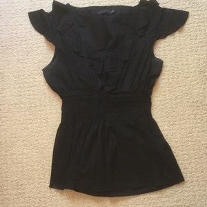 Lightweight black sleeveless blouse by The Limited